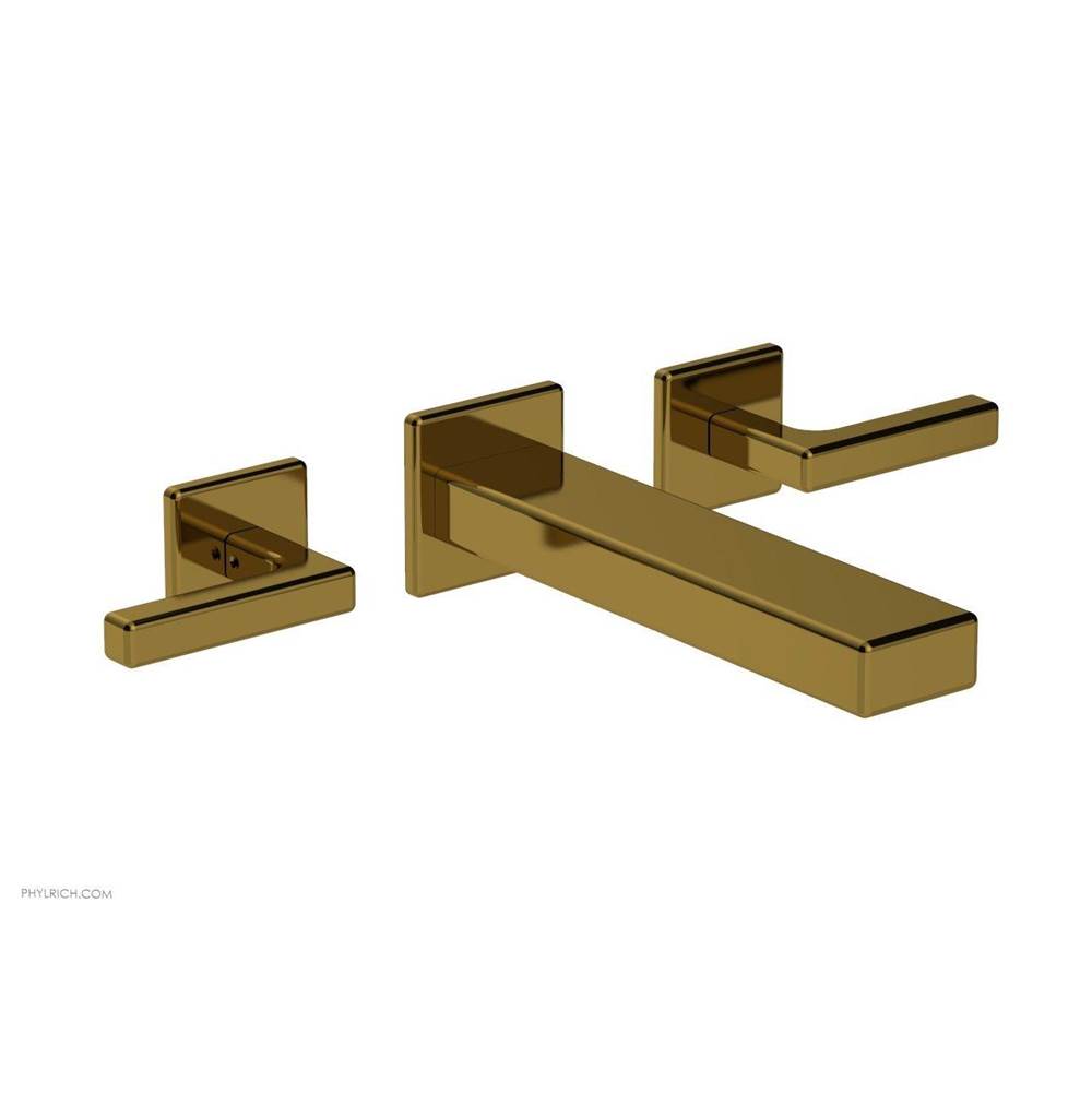 Phylrich - MIX Wall Lavatory Set - Lever Handles 290-12 - Polished Gold