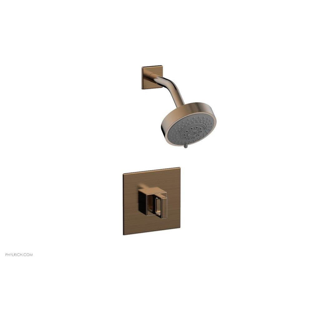 Phylrich - MIX Pressure Balance Shower Set - Ring Handle 290-23 - Antique Bronze