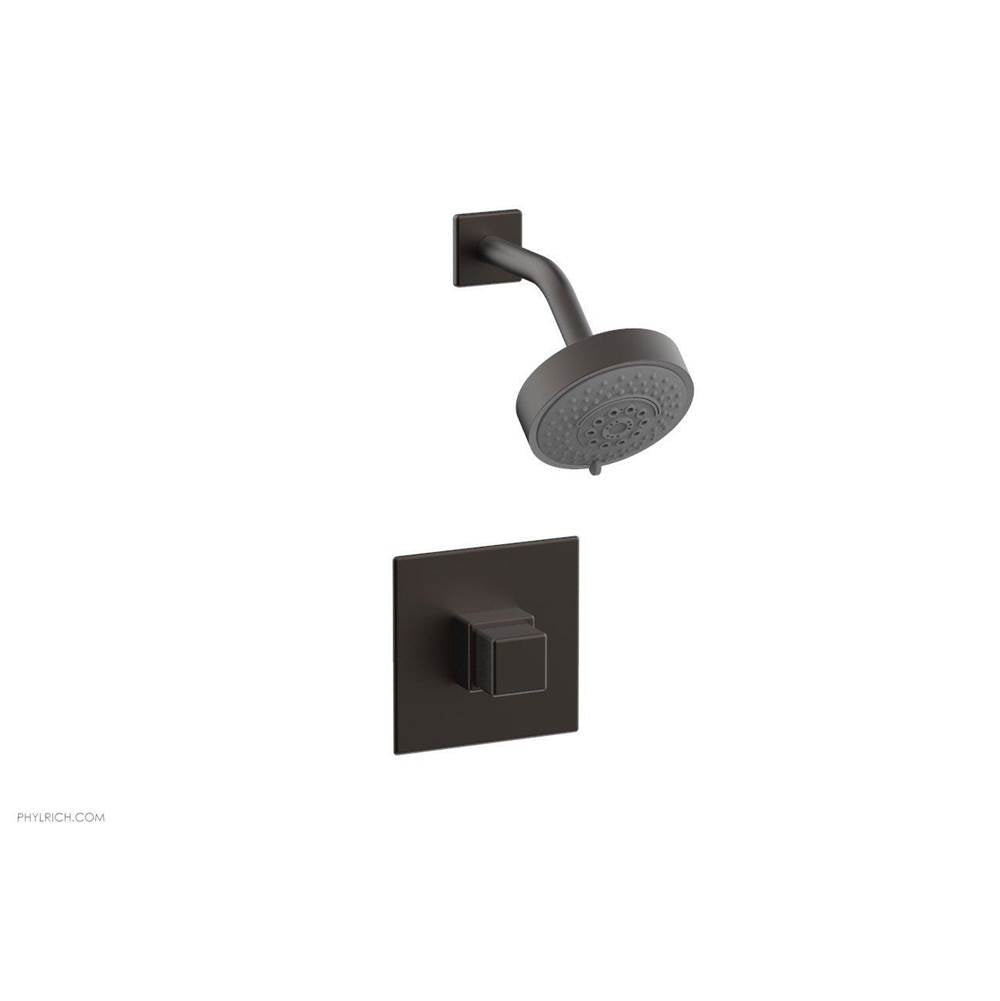 Phylrich - MIX Pressure Balance Shower Set - Cube Handle 290-24 - Oil Rubbed Bronze