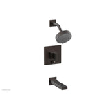 Phylrich - MIX Pressure Balance Tub and Shower Set - Blade Handle 290-26 - Satin Brass
