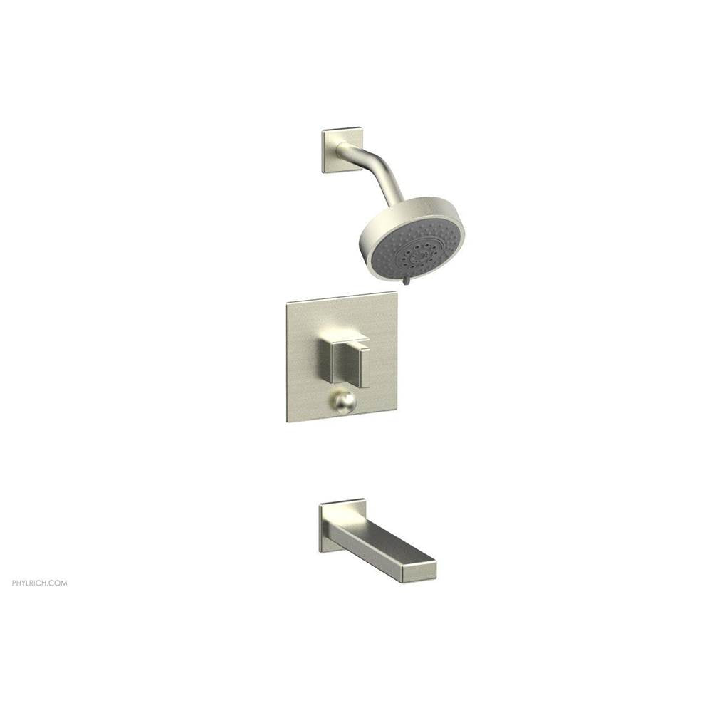 Phylrich - MIX Pressure Balance Tub and Shower Set - Blade Handle 290-26 - Satin Gold