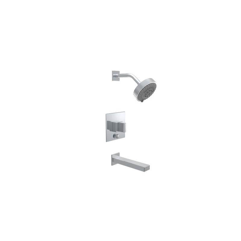 Phylrich - MIX Pressure Balance Tub and Shower Set - Blade Handle 290-26 - Polished Nickel