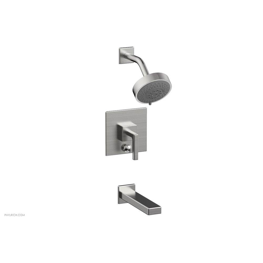 Phylrich - MIX Pressure Balance Tub and Shower Set - Lever Handle 290-27 - Satin chrome