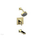 Phylrich - MIX Pressure Balance Tub and Shower Set - Lever Handle 290-27 - French Brass