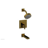 Phylrich - MIX Pressure Balance Tub and Shower Set - Lever Handle 290-27 - Polished Gold