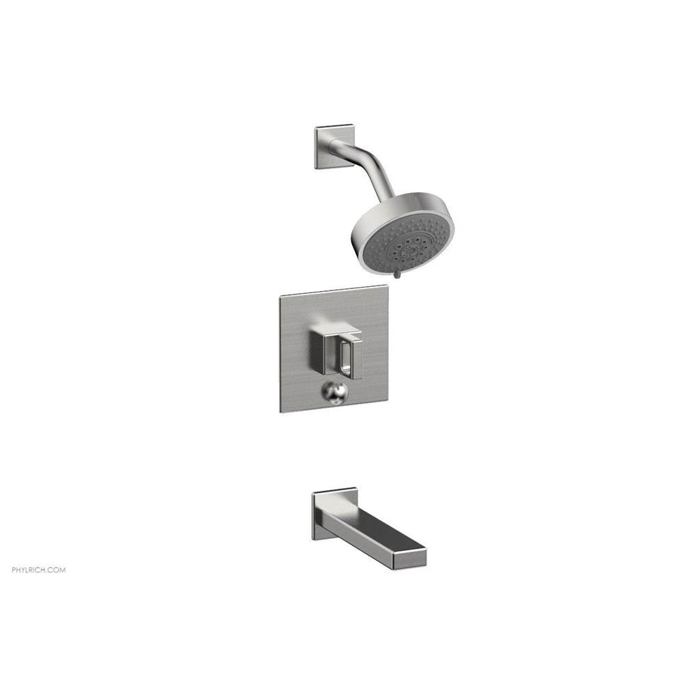 Phylrich - MIX Pressure Balance Tub and Shower Set - Ring Handle 290-28 - Satin chrome