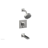 Phylrich - MIX Pressure Balance Tub and Shower Set - Ring Handle 290-28 - Satin chrome