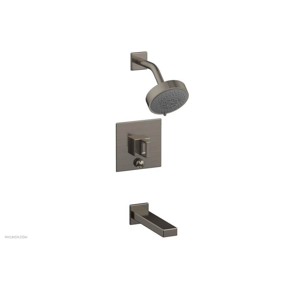 Phylrich - MIX Pressure Balance Tub and Shower Set - Ring Handle 290-28 - Pewter