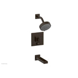 Phylrich - MIX Pressure Balance Tub and Shower Set - Ring Handle 290-28 - Antique Bronze