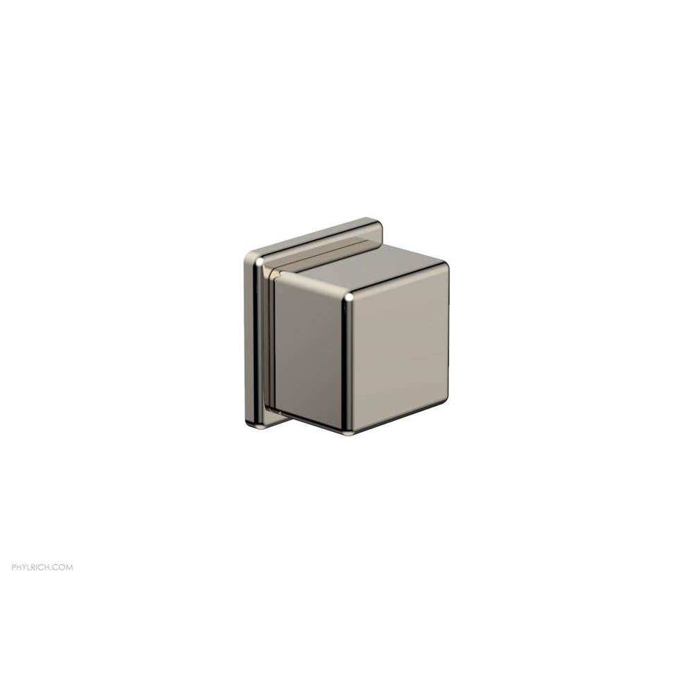 Phylrich - MIX Volume Control/Diverter Trim - Cube Handle 290-38 - Polished Brass