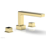 Phylrich - Deck Tub Set To Cube - Polished Brass Uncoated