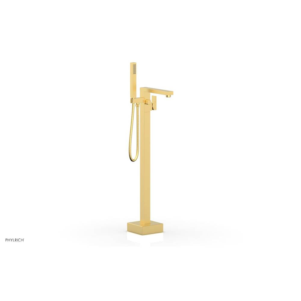 Phylrich - Floor Mt Tub Filler  Square - Burnished Gold