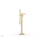 Phylrich - Floor Mt Tub Filler  Square - Polished Brass Uncoated