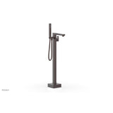 Phylrich - Floor Mt Tub Filler  Square - Weathered Copper