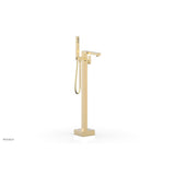 Phylrich - Floor Mt Tub Filler  Square - Satin Brass