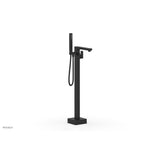 Phylrich - Floor Mt Tub Filler  Square - Matte Black