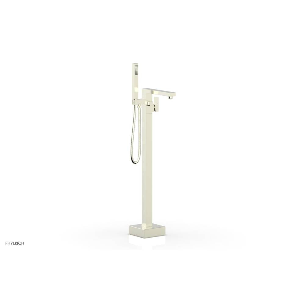 Phylrich - Floor Mt Tub Filler  Square - Satin Nickel
