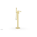 Phylrich - Floor Mt Tub Filler  Square - Polished Brass
