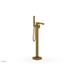 Phylrich - Floor Mt Tub Filler  Square - French Brass