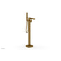 Phylrich - Floor Mt Tub Filler  Square - French Brass
