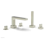 Phylrich - Deck Tub W H/S, Blade - Satin Nickel