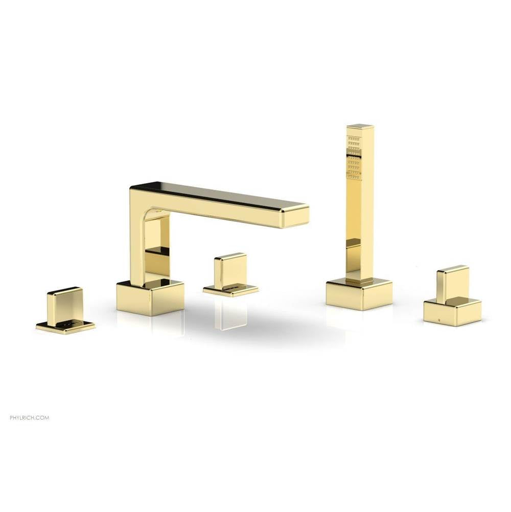 Phylrich - Deck Tub W H/S, Blade - Polished Brass