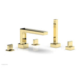 Phylrich - Deck Tub W H/S, Blade - Polished Brass