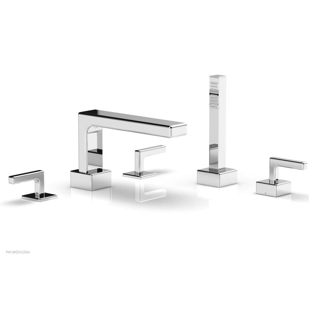Phylrich - Deck Tub W H/S, Lever - Polished Chrome