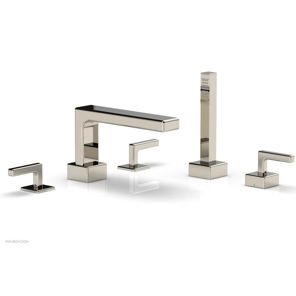 Phylrich - Deck Tub W H/S, Lever - Polished Nickel