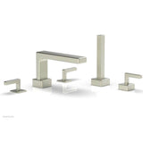 Phylrich - Deck Tub W H/S, Lever - Satin Nickel
