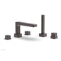 Phylrich - Deck Tub W H/S, Cube - Weathered Copper