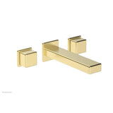 Phylrich - Wall Tub To, Cube Hdl - Polished Brass Uncoated