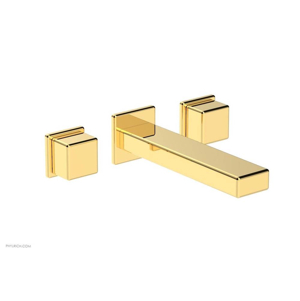 Phylrich - Wall Tub To, Cube Hdl - Polished Gold