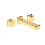 Phylrich - Wall Tub To, Cube Hdl - Polished Gold