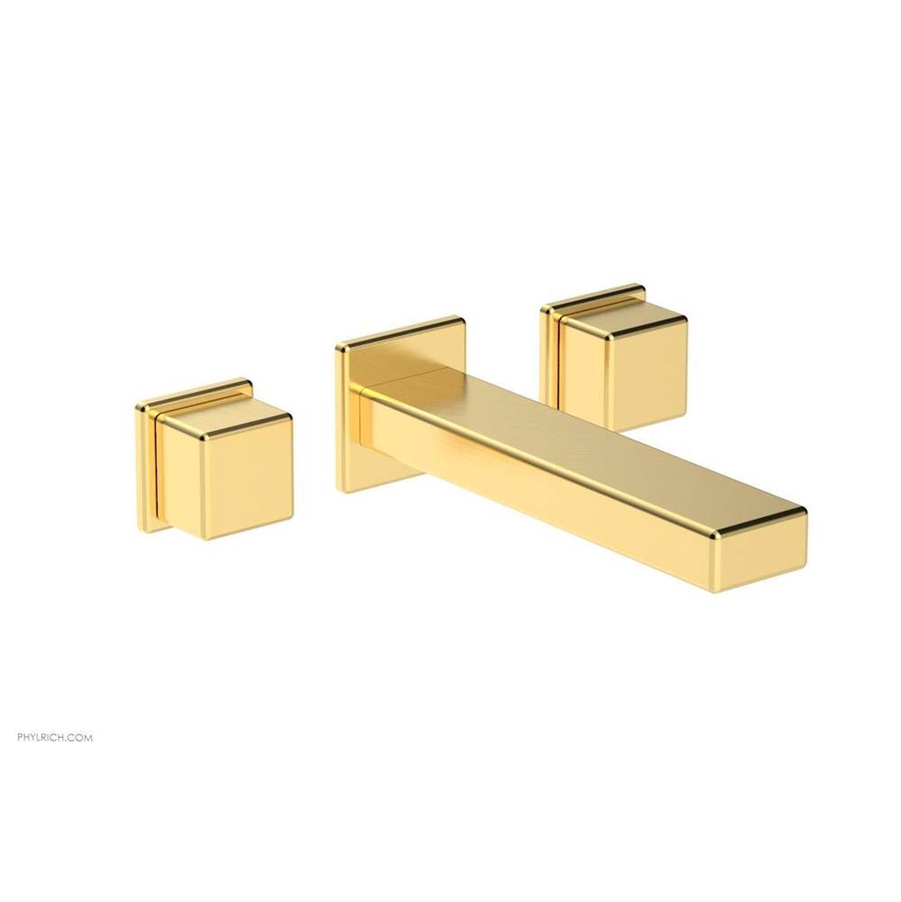 Phylrich - Wall Tub To, Cube Hdl - Satin Gold