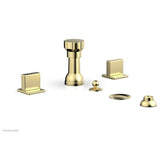 Phylrich - 4 Hole Bidet Blade Hdl - Polished Brass Uncoated