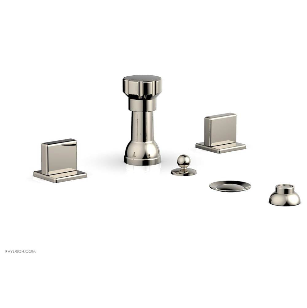 Phylrich - 4 Hole Bidet Blade Hdl - Polished Nickel