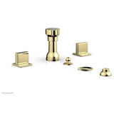 Phylrich - 4 Hole Bidet Blade Hdl - Polished Brass