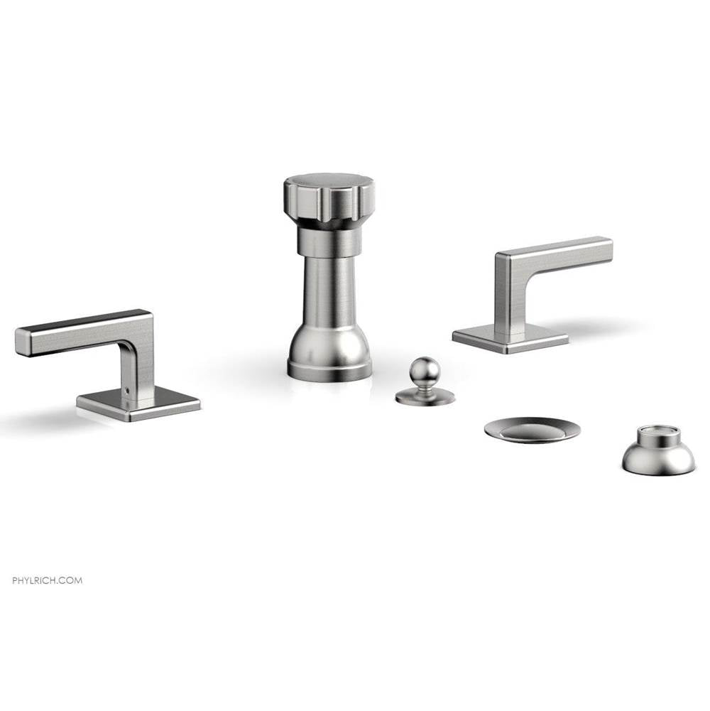 Phylrich - 4 Hole Bidet Lever Hdl - Satin chrome