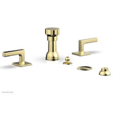 Phylrich - 4 Hole Bidet Lever Hdl - Polished Brass Uncoated