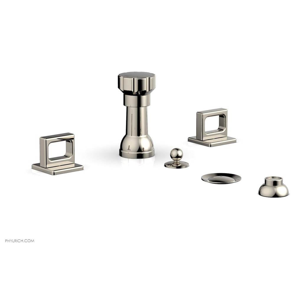 Phylrich - 4 Hole Bidet Ring Hdl - Polished Nickel