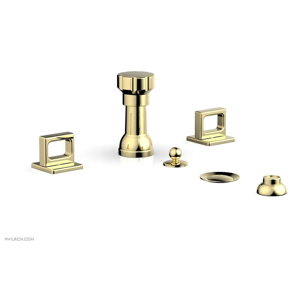 Phylrich - 4 Hole Bidet Ring Hdl - Polished Brass