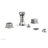 Phylrich - 4 Hole Bidet Cube Hdl - Satin chrome
