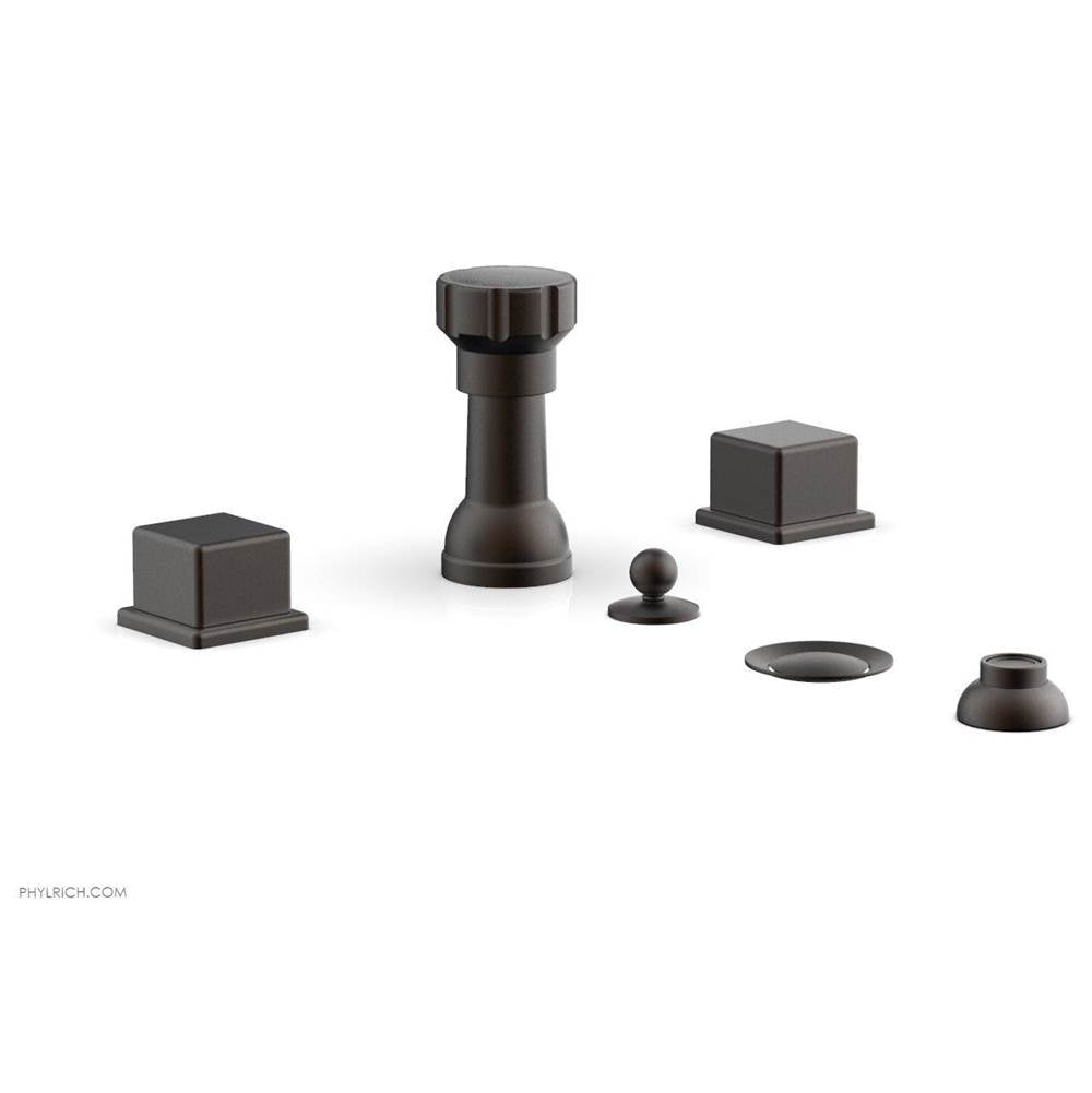 Phylrich - 4 Hole Bidet Cube Hdl - Oil Rubbed Bronze