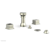 Phylrich - 4 Hole Bidet Cube Hdl - Satin Nickel