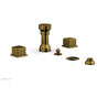 Phylrich - 4 Hole Bidet Cube Hdl - French Brass