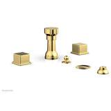 Phylrich - 4 Hole Bidet Cube Hdl - Satin Gold
