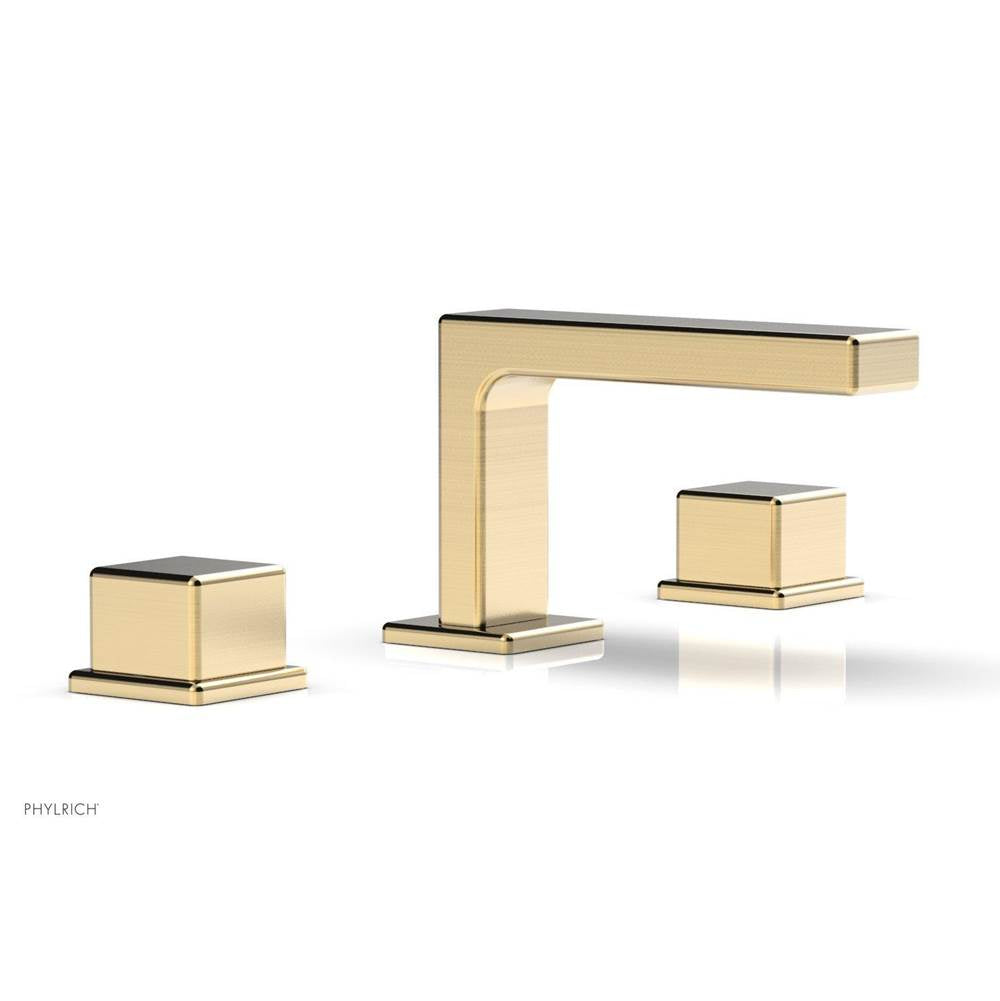 Phylrich - W/S Faucet, Cube Hdl - Satin Brass