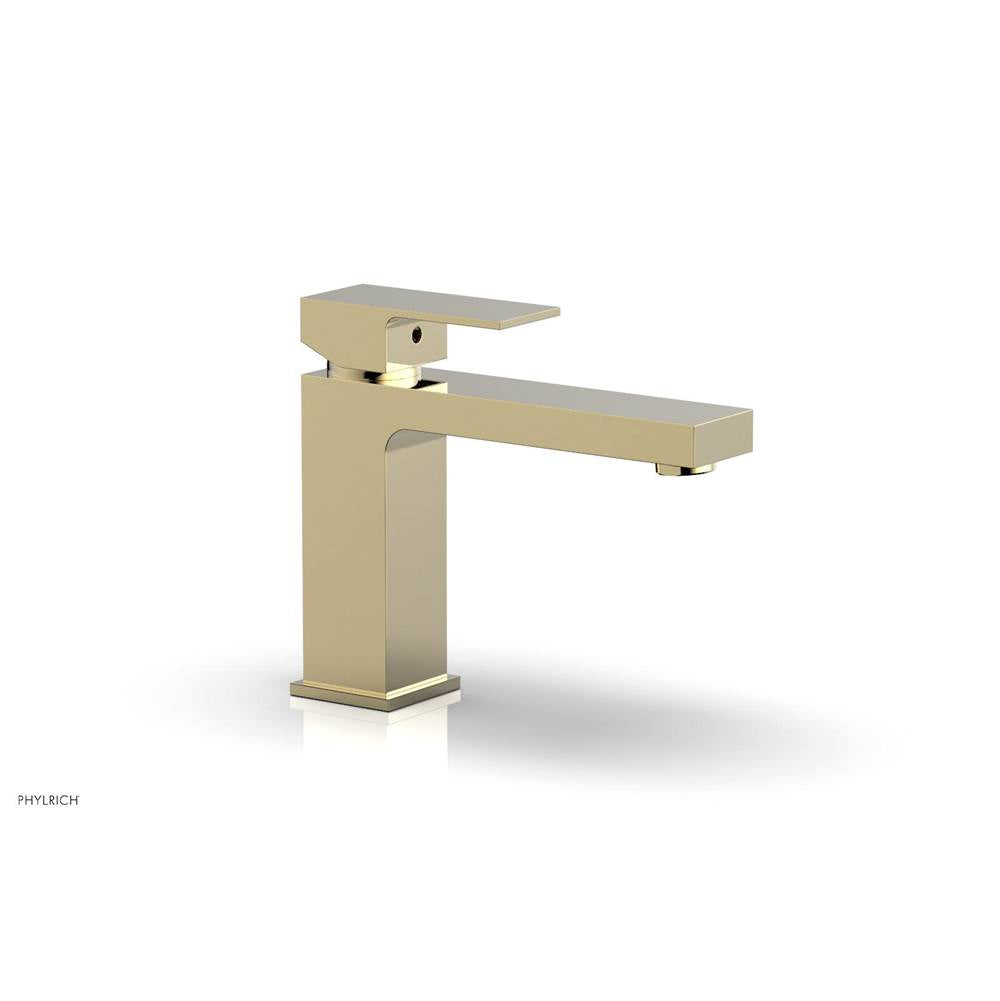 Phylrich - MIX Single Hole Lavatory Faucet Blade Handle 4-3/4'' Height 290L-06 - Polished Brass Uncoated