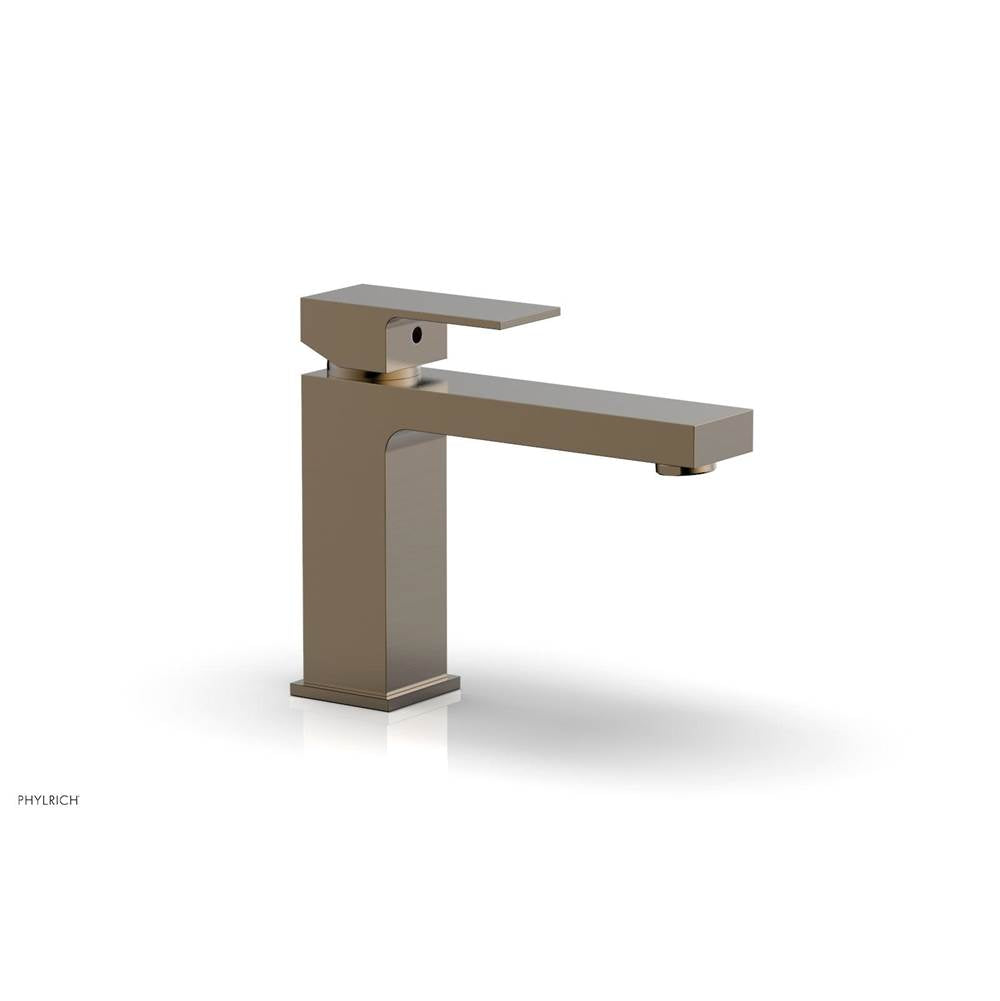 Phylrich - MIX Single Hole Lavatory Faucet Blade Handle 4-3/4'' Height 290L-06 - Antique Brass